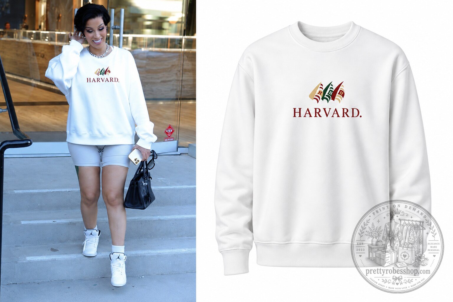 Cardi B Harvard Sweatshirt shirts gift for fan